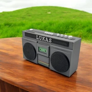 Ghettoblaster Sparschwein Retro Radio Spardose Sammeln Geschenk Dekoration 80er - Bild 1 von 13