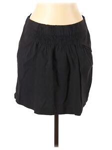 Banana Republic Midi Skirt Size 12 Women's Gray Casual Elastic Waist Cotton