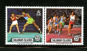 SOLOMON ISLANDS 475-477a, 1982 12TH GAMES, BRITTANIA FACING LEFT, MNH (SOL1905) - Picture 1 of 2