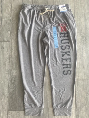 NCAA Nebraska Cornhuskers Sweatpant Mens Large Joggers Casual Huskers Pants Cover
