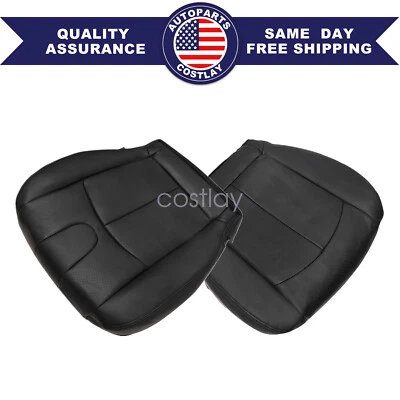 For 2008-2013 Infiniti G37 Front Both Side Bottom Perforated Leather Cover Black - Image 1 of 4