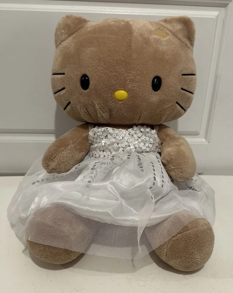 Build A Bear Hello Kitty Sanrio 18" Sun Kissed Tan Hawaiian Plush In Dress VGC - Image 1 of 4