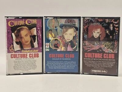CULTURE CLUB Lot of 3 Cassette Tapes BOY GEORGE New Wave 80s 82 83 84 - Imagem 1 de 4