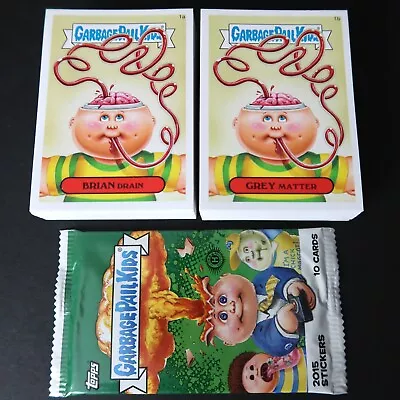 2015 GARBAGE PAIL KIDS 1ST SERIES 1 COMPLETE 132 CARD SET + WRAPPER  - Image 1 of 3