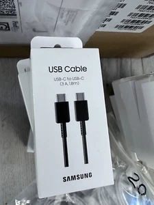 Original Samsung -C to USB-C Black Cable, new, US seller. - Photo 1 sur 2