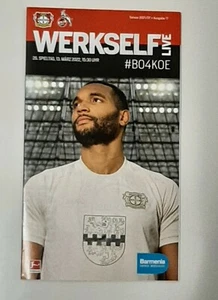 PROGRAMM WERKSELF LIVE BAYER 04 LEVERKUSEN v 1.FC KÖLN 2021/2022  - Bild 1 von 1