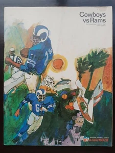 Vintage 1967 COTTON BOWL DALLAS COWBOYS vs RAMS NFL Football Spiel PROGRAMM mit ADS - Bild 1 von 12