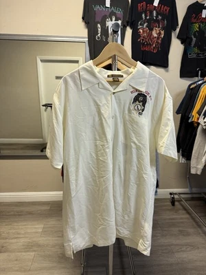 Camisa abotonada vintage años 90 California Lodge para acampar adulto XL blanca bordada Foto 1 de 4