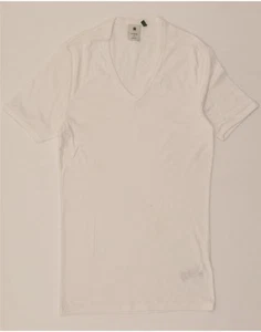 G-STAR Womens T-Shirt Top UK 10 Small White Cotton AE10 - Picture 1 of 4