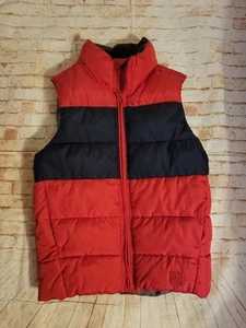 Gap Kids Red and Navy Blue Cold Weather Puffer Vest Small 8 - Picture 1 of 4
