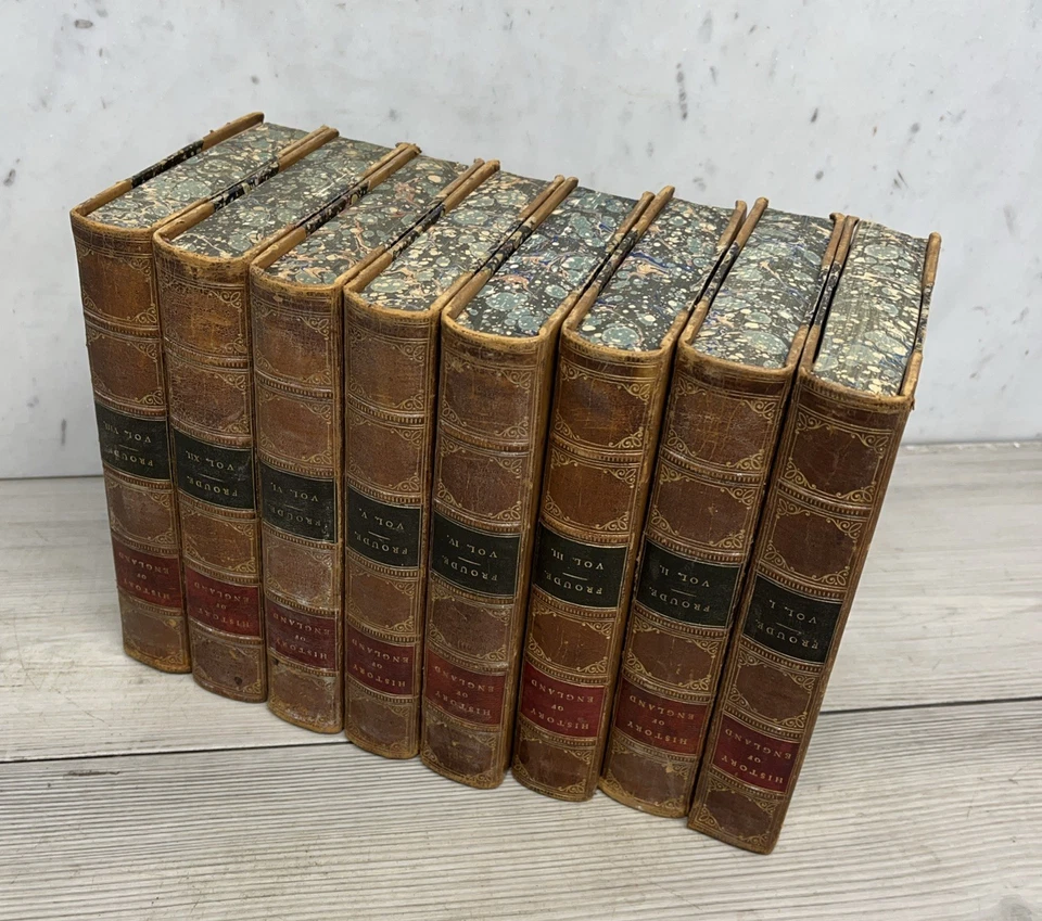 History of England from Fall of Wolsey To The Death Of Queen Elizabeth 1811 8Vol Foto 1 de 4