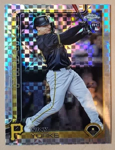 2025 Topps Chrome Nick Yorke Rookie X-Fractor — Pittsburgh Pirates #36 (RC) - Bild 1 von 2