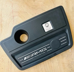 Genuine Mercedes OEM M133 CLA45 top engine cover logo trim panel A1330104700 - Picture 1 of 5