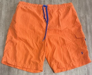 Polo Ralph Lauren Badehose Shorts Herren groß gefüttert Taschen orange 8,5" - Bild 1 von 12