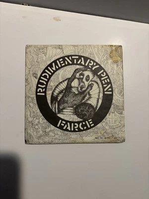 Rudimentary Peni Farce 7" Vinyl EP Crass Records 221984/2 1982 Punk - Image 1 of 4