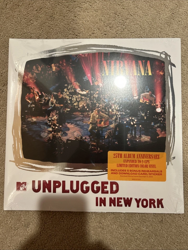 Nirvana MTV Unplugged Limited Vinyl 2xLP Color Purple / Orange SEALED New - Image 1 of 4