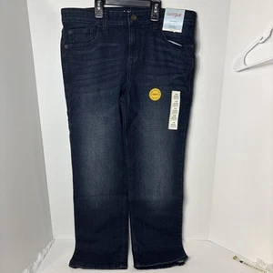 Cat & Jack Jeans 14 Husky Relaxed Straight Adjustable Waist Boys NEW - Picture 1 of 8