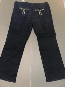 NYDJ Not Your Daughters The Marilyn Slim Leg schwarze Jeans Größe 24W neu mit Etikett - Bild 1 von 12
