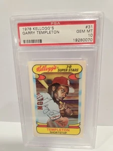 1978 Kellogg's Garry Templeton PSA 10 Gem Mint #31 - Picture 1 of 2