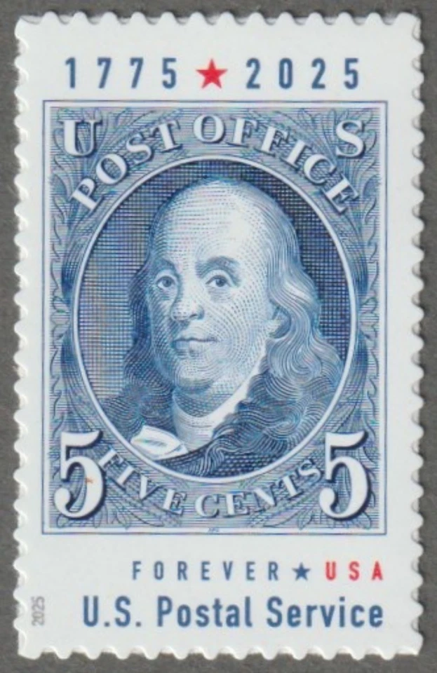 USA Sc. USA Sc. 6024 ($1.05) Benjamin Franklin 2025 MNH bklt. single - Image 1 of 1