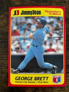 1991 George Brett #12 Jimmy Dean Signature Ed. Kansas City Royals Baseball Card - Picture 1 of 6