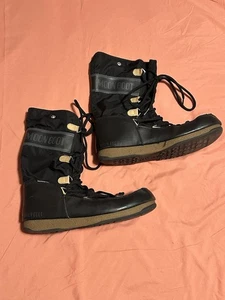 Tecnica WE Monaco Moon Boot Black Snow Waterproof Womens Sz 9 - No Insert - Picture 1 of 4