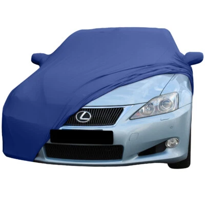 Indoor car cover fits Lexus IS 250 bespoke Le Mans Blue cover With mirrorpockets - Image 1 of 4