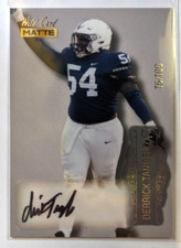 2022 WILD CARD MATTE AUTO DERRICK TANGELO 76/100