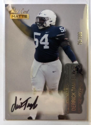 2022 WILD CARD MATTE AUTO DERRICK TANGELO 76/100 - Image 1 of 2