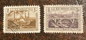 LUXEMBOURG - #129-130 - Used - CV $11.50 - Picture 1 of 2