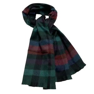 Torrid Multicolored Plaid Flannel Fringe Trim Scarf Shawl Wrap Blanket One Size - Picture 1 of 5