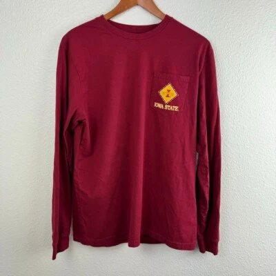 Camisa Iowa State Mujer Grande Roja Ciclones Estadio Manga Larga Algodón Campeón L Foto 1 de 4