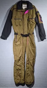 VTG Obermeyer Ski Suit Thinsulate High Country Snow Bib Olive 90s or Y2K Mens M - Picture 1 of 24