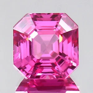 AAA Natural Flawless Ceylon Pink Sapphire Loose Asscher Cut Gemstone 6x6 MM - Picture 1 of 6