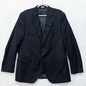 Peter Millar Men's 44 R 100% Wool Black Sport Coat Blazer Jacket - Picture 1 of 7