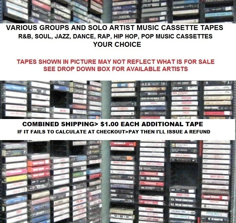 Various Genres of Pop, R&B, Soul, Dance, Cassette Tapes  "Choice" - Image 1 of 1