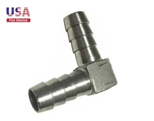 Manguera 304SS accesorio de púas 90 grados L ángulo recto codo 1/4" púas OD 1 PIEZA - Imagen 1 de 5