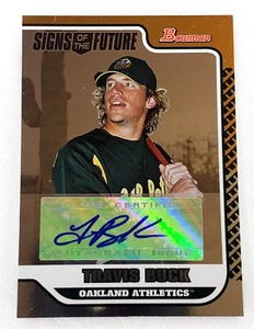 2006 Bowman Baseball Signs Of The Future Travis Buck #SOF-TB Auto Oakland A's - Picture 1 of 4