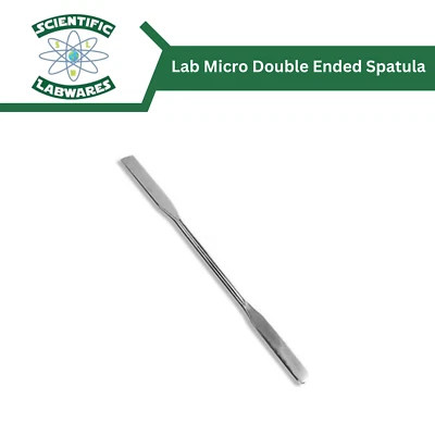Micro amostrador de espátula Scientific Labwares aço inoxidável ponta dupla - Imagem 1 de 2