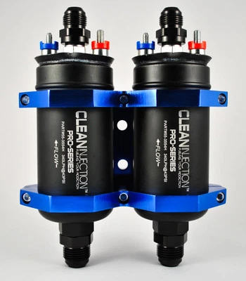 Twin 340LPH inline high flow fuel pump 8an 10an 1500hp LS1 LS2 LS3 LS4 LS7 LS9 - Image 1 of 4