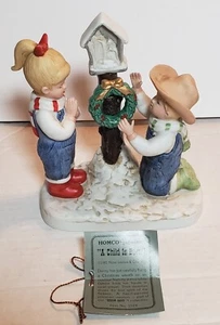 Vintage Denim Days # 1519 A Child Is Born 1985 Homco Weihnachtsfigur - Bild 1 von 20