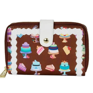 Disney Princess Cakes Faux Leather Highly Collectible Zip Purse (17x08cm) - Picture 1 of 3