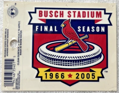 St. Louis Cardinals Busch Stadium Final Season 1966-2005 sticker, unpeeled - Image 1 of 2