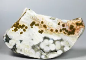 Natural Ocean Jasper Agate Quartz Crystal Stone Slice Jasper Reiki Upstand 89g - Picture 1 of 9