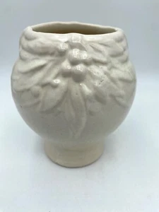 7" NELSON MCCOY KERAMIK BLÄTTER UND BEEREN Übertopf Vase - weiß - 2 von 2 - Bild 1 von 7