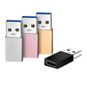 Type C Female to USB 3.0 A Male Adapter Converter Fast Charger Connector OTG - Picture 1 of 10