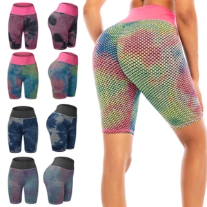 Women's Shorts Butt Lifting Anti Cellulite Leggings High Waisted Yoga Pants - Picture 1 of 16