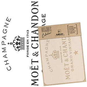 PLANTILLA reutilizable bricolaje A3 A4 CHAMPAGNE Scrapbooking Decoupage - Picture 1 of 2