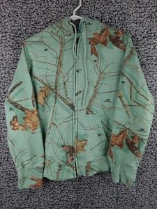 Rustic Ridge Teal Realtree Print Women Jacket With Hood Size Small - Picture 1 of 11