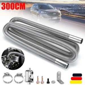 300cm stainless steel exhaust hose exhaust pipe + φ25mm diesel auxiliary heater exhaust set - Picture 1 of 12
